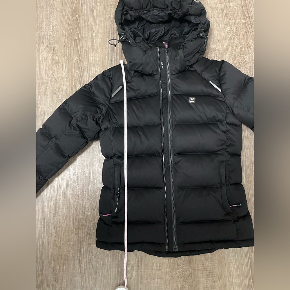 Center Pole Women’s Goose Down Padding Jacket Black Size S - Picture 12 of 16